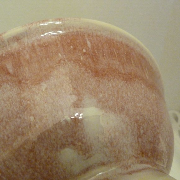 Handcrafted North Carolina Art Pottery 9 Inch Bowl by L3 Smith Pottery Cranberry - Picture 11 of 11